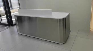 Maoters Modern Stainless Steel Front Desk - Sleek Review