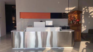 Maoters Modern Stainless Steel Front Desk - Sleek  Review