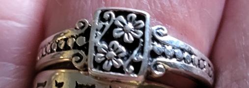 Good Living Essentials Sterling Silver Framed Flowers Ring Review