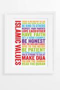 Little Wings Creative Co Islamic Values Wall Art Print Review