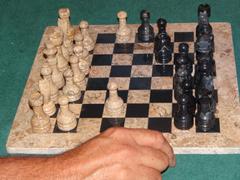 Samson Historical Jeu d'échecs en marbre noir et beige Review