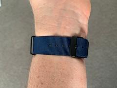 watchstraps.com.au 22mm Navy Blue Watch Strap - Black Pvd Hardware Review