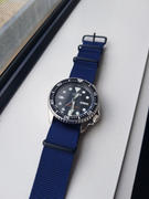 watchstraps.com.au 22mm Navy Blue Watch Strap - Black Pvd Hardware Review