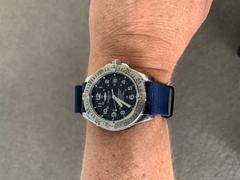 watchstraps.com.au 22mm Navy Blue Watch Strap - Black Pvd Hardware Review