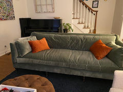 Club Furniture Marjorie 90 Inch Quick Ship Single Bench Seat Sage Green Velvet Sofa Review