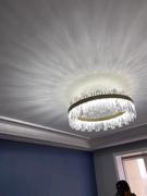 Moooni LIGHTING Round Gold Frame Irregular Crystal Bar Chandelier Review