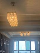 Moooni LIGHTING Rectangular Gold Canopy Crystal Chandelier For Kitchen Review