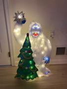 American Sale 32 Lighted Soft Tinsel Bumble And Christmas Tree Sculpture Review