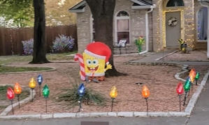 American Sale 3' Airblown® SpongeBob SquarePants with Candy Cane Christmas Inflatable Review