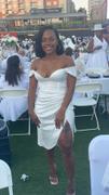 Miss Circle Hedy White Satin Corset Dress Review