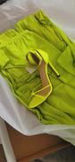 Miss Circle Valley Of Angels Lime Chiffon Pleated High Slit Maxi Dress Review