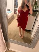 Miss Circle Hedy Red Satin Corset Dress Review