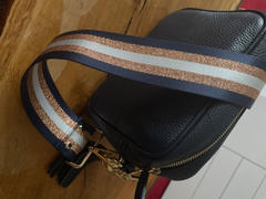 Elie Beaumont London Crossbody strap - Navy Copper Review