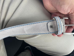 Roger Ximenez: Bespoke Maker of Fine Leather Goods Gray Suede Leather Belt Review