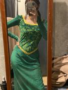 Cossky Shrek-Fiona Princess Dress Outfits Cosplay Costume Wig Crown Dress Set Halloween Carnival Suit Review