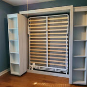 MurphyBedDepot IN STOCK Monaco Queen Size Boaz BiFold Bookcase Murphy Bed Review