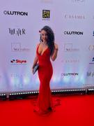 Moda Glam Boutique Milan Mermaid Satin Evening Gown-Lipstick Red Review