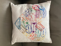 Travel Bible Shop Passport Stamp Heart Personalized Pillow Review