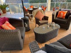 Simply Cushions Byron Geometric Waterproof Orange Outdoor Cushion Cover Review