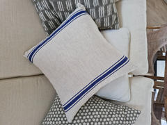Simply Cushions Ivy Linen Blue Striped Cushion Cover Review