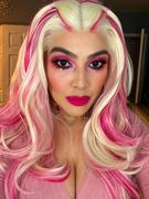 Weekendwigs White Blonde Pink Long Wavy Synthetic Lace Front Wig WT223 Review