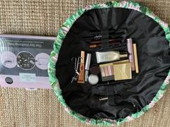 The Flat Lay Co. Deep Blue Velvet Full Size Flat Lay Makeup Bag Review