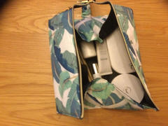 The Flat Lay Co. Tropical Leaves Open Flat Makeup Box Bag and Tray Review