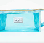 The Flat Lay Co. Jelly Flat Lay Makeup Box Bag - Blue Splash Review