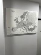 Trip Map Europos žemėlapis su smeigtukais – Pilkas baltas Review