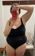 B Free Australia One-Piece Black Swimsuit with Ruched Bust Review
