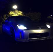 Spec-D Tuning Exhaust Nissan 350Z (03-08) Dual Muffler Polished / Blue Burnt Tips