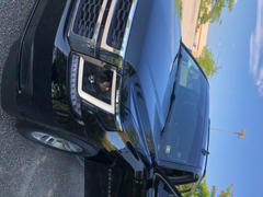 Spec-D Projector Headlights Chevy Suburban/Tahoe (2015-2020) w/ C-bar LED DRL - Black or Chrome