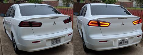 Spec-D LED Tail Lights Mitsubishi Lancer & EVO X (08-17) Smoke, Black or Red