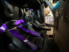 BRAUM Racing Harness (3" - 5 Point - SFi) Cam Lock in Black Gunmetal Purple Red White