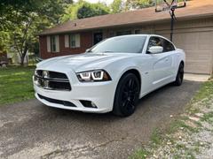 Spec-D Projector Headlights Dodge Charger (2011-2014) LED U-Bar - Black or Chrome