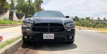 Spec-D Projector Headlights Dodge Charger (2011-2014) LED U-Bar - Black or Chrome