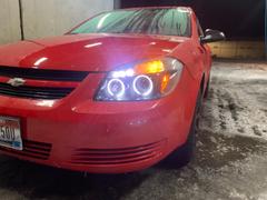 Spec-D Projector Headlights Chevy Cobalt / G5 (05-10) Dual Halo LED - Chrome or Black
