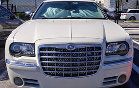 Spec-D Projector Headlights Chrysler 300C (2005-2010) w/ LED Strip - Black / Tinted / Chrome