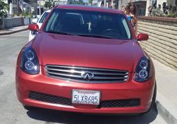 Spec-D Projector Headlights Infiniti G35 Sedan (2005-2006) Halo w/ LED Strip - Black or Chrome