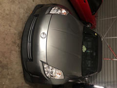 Spec-D Projector Headlights Nissan 350Z w/ OEM HID (06-09) LED DRL Strip - Black / Smoke / Clear