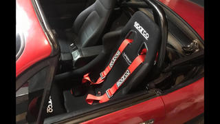 SPARCO Sprint Racing Seats (Black / Blue / Red) Cloth or Vinyl Fixed Back Medium or Large