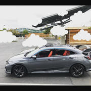 Spec-D Spoiler Honda Civic 5 Door Hatchback (2017-2021) Civic Type-R Style Wing