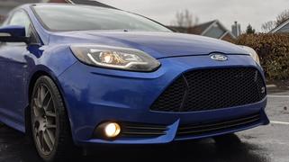 Spec-D Projector Headlights Ford Focus (2012-2013-2014) Sequential Black w/ DRL Bar