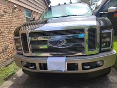 Spec-D Projector Headlights Ford F250 F350 F450 (08-09-10) LED C-Bar - Black / Smoke / Chrome