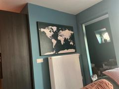 Trip Map Push Pin World Map - Dark Green (Detailed) Review