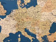 Trip Map Europe Push Pin Map - Blue (Detailed) Review