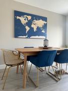 Trip Map Push Pin World Map - Dark Blue (Detailed) Review