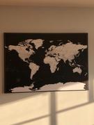Trip Map Push Pin World Map - Modern Black (Detailed) Review