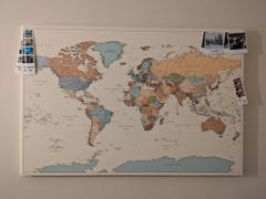 Trip Map Push Pin World Map - Colorful (Detailed) Review