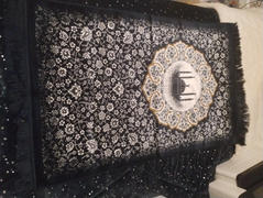 Modefa Plush Velvet Islamic Prayer Rug - Floral Mosque Blue Review